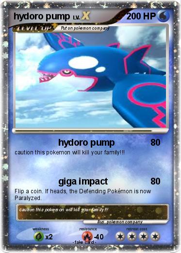 Pokemon hydoro pump