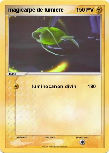 Pokemon magicarpe de lumiere