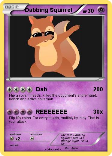 Pokemon Dabbing Squirrel