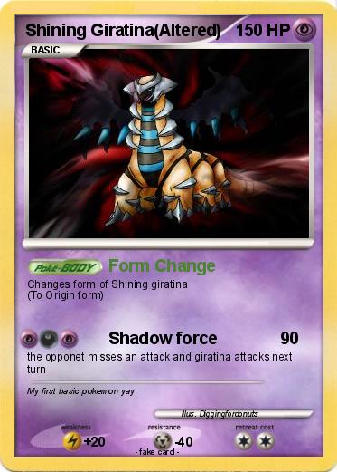 Pokemon Shining Giratina(Altered)