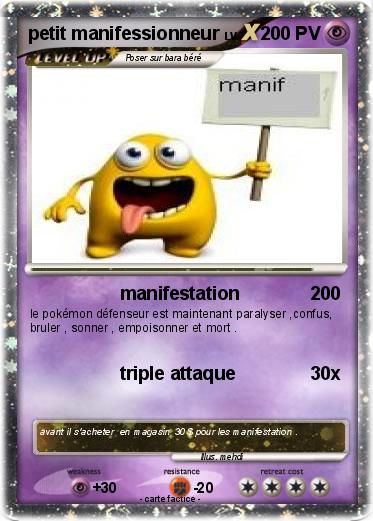 Pokemon petit manifessionneur