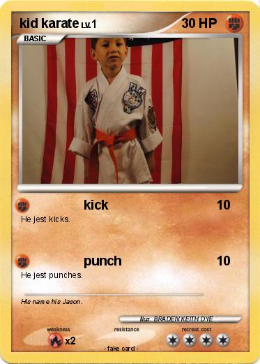 Pokemon kid karate