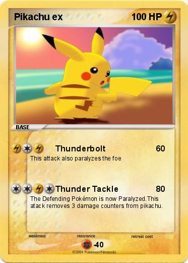 Pokemon Pikachu ex
