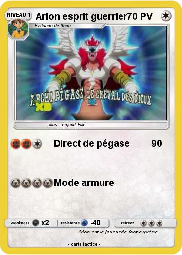 Pokemon Arion esprit guerrier