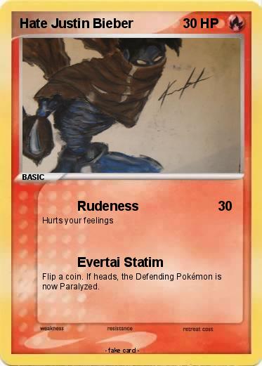 Pokemon Hate Justin Bieber