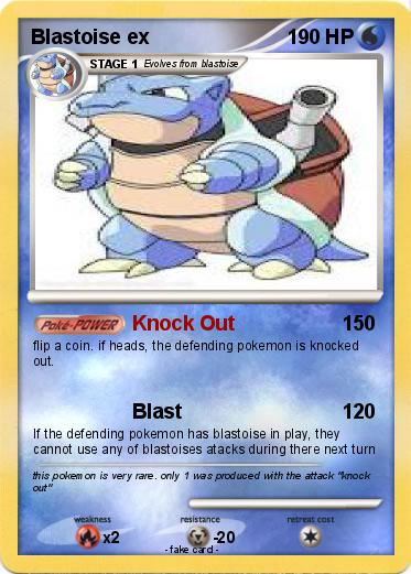 Pokemon Blastoise ex
