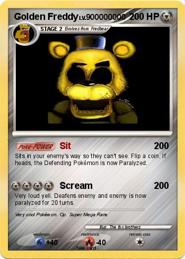 Pokemon Golden Freddy