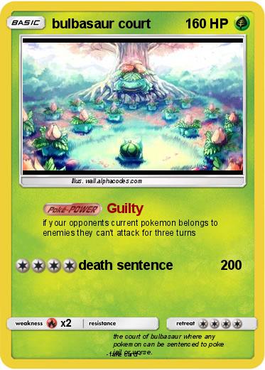 Pokemon bulbasaur court