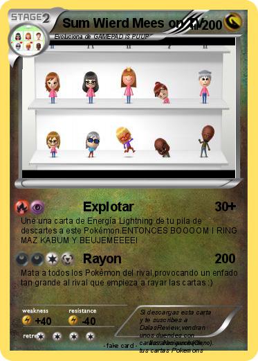 Pokemon Sum Wierd Mees on TV