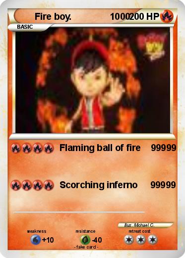 Pokemon Fire boy.               1000