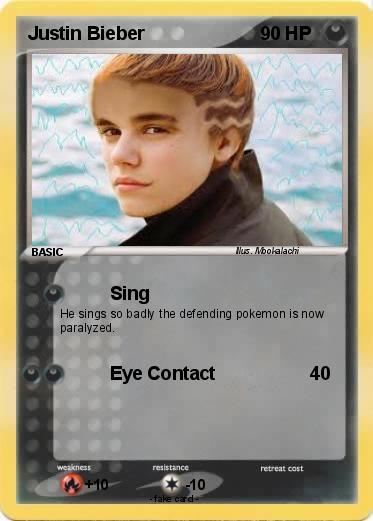 Pokemon Justin Bieber