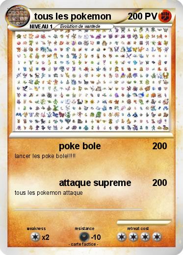 Pokemon tous les pokemon