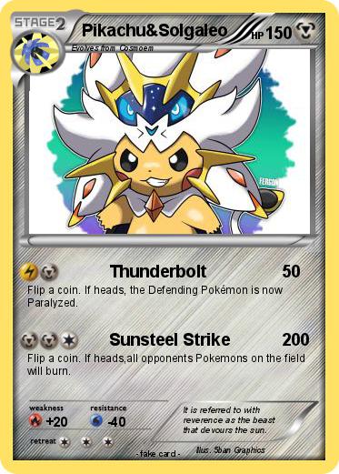 Pokemon Pikachu&Solgaleo