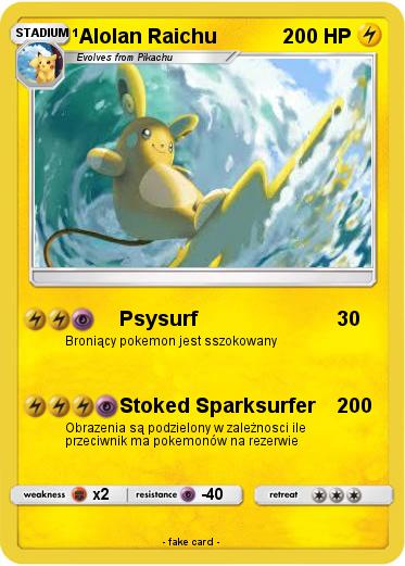 Pokemon Alolan Raichu