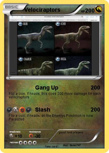 Pokemon Velociraptors