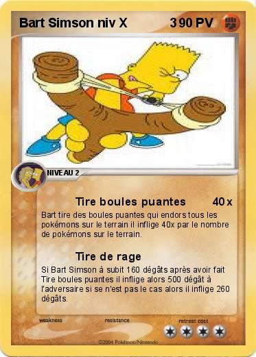 Pokemon Bart Simson niv X            3