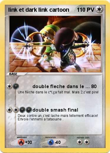 Pokemon link et dark link cartoon