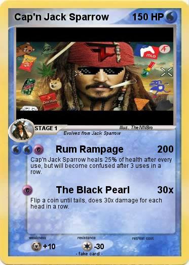 Pokemon Cap'n Jack Sparrow