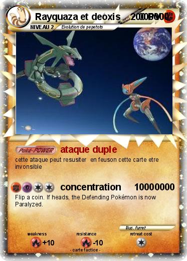 Pokemon Rayquaza et deoxis       000000
