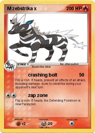 Pokemon M zebstrika x
