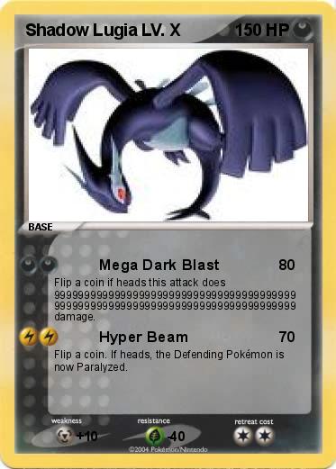 Pokemon Shadow Lugia LV. X 