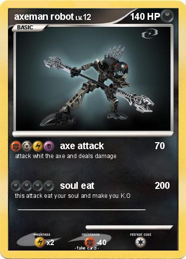 Pokemon axeman robot