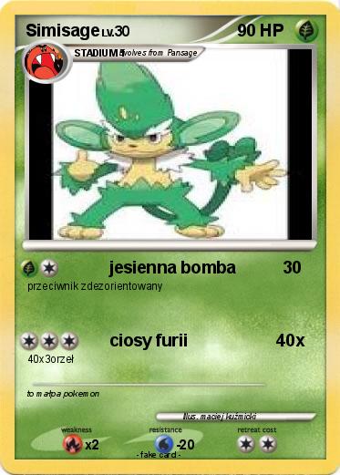 Pokemon Simisage
