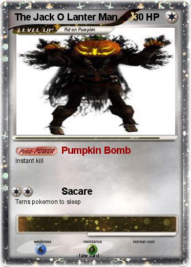 Pokemon The Jack O Lanter Man
