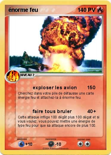 Pokemon énorme feu