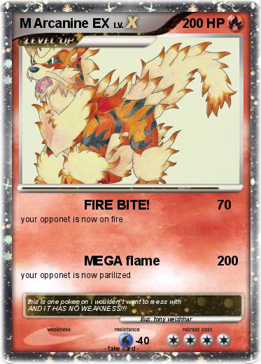 Pokemon M Arcanine EX