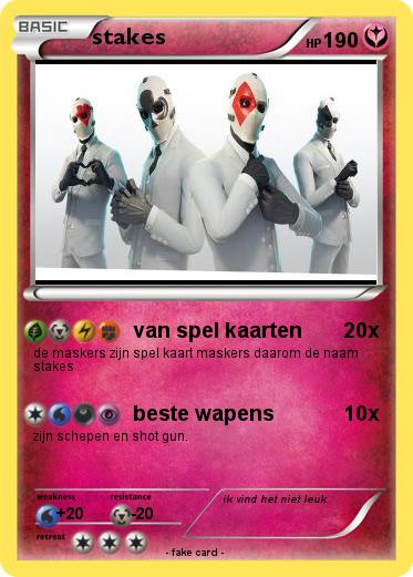 Pokemon stakes