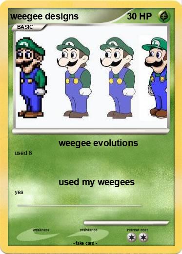 Pokemon weegee designs