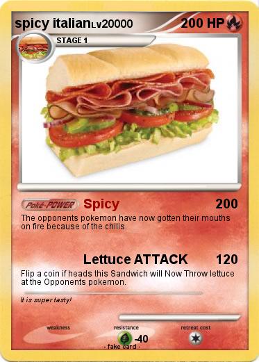 Pokemon spicy italian