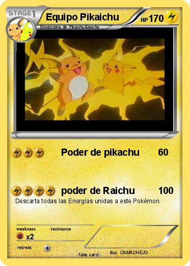 Pokemon Equipo Pikaichu