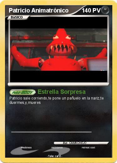 Pokemon Patricio Animatrónico