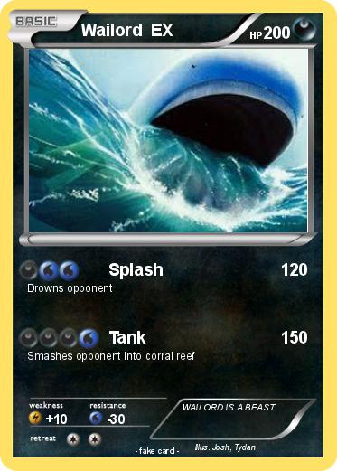 Pokemon Wailord  EX
