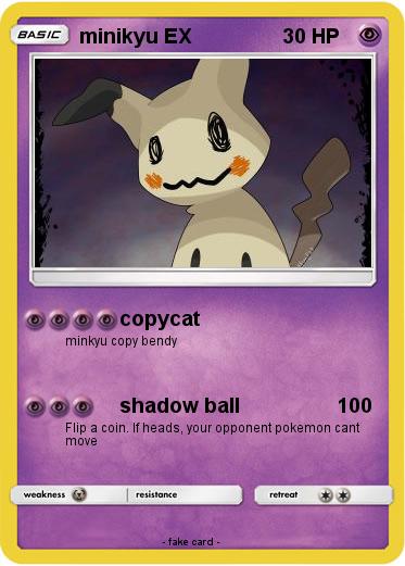 Pokémon minikyu EX - copycat - My Pokemon Card