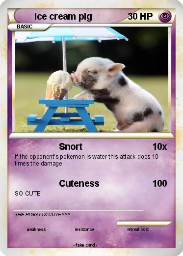 Pokemon Ice cream pig