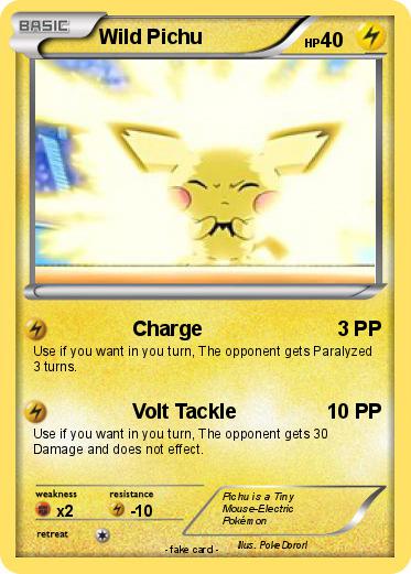Pokemon Wild Pichu