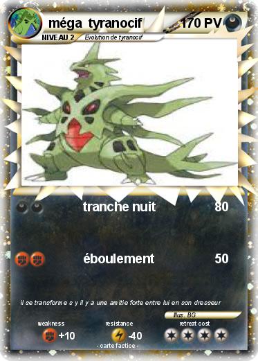 Pokemon méga  tyranocif