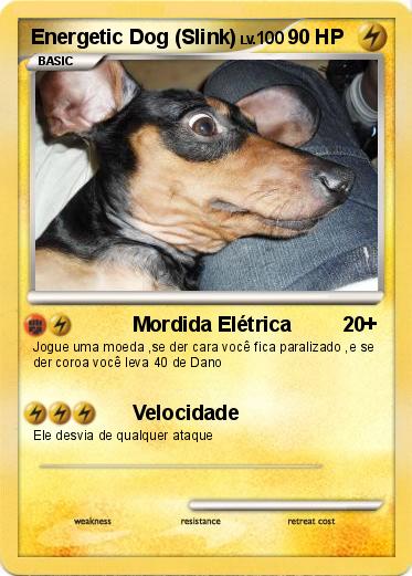 Pokemon Energetic Dog (Slink)