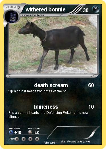 Pokemon withered bonnie