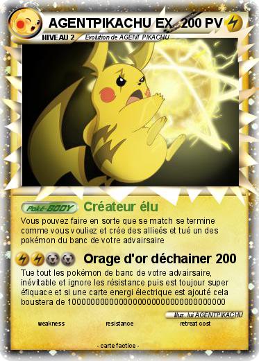 Pokemon AGENTPIKACHU EX