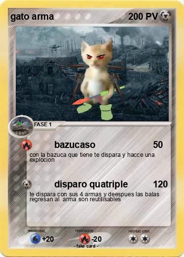 Pokemon gato arma