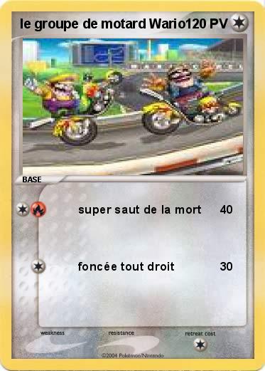 Pokemon le groupe de motard Wario