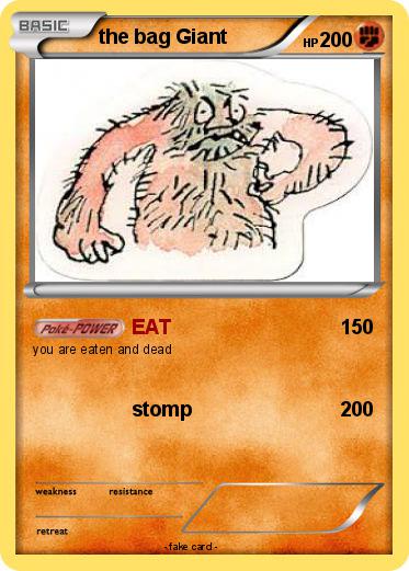 Pokemon the bag Giant