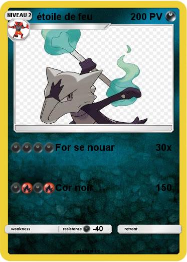 Pokemon étoile de feu
