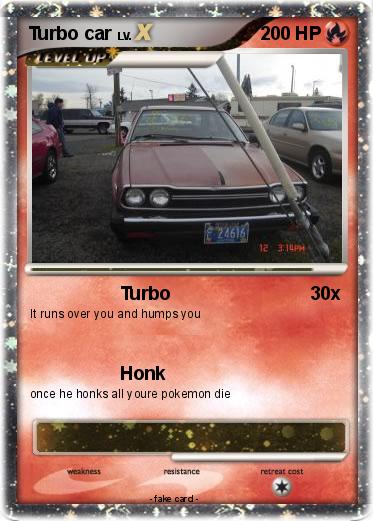 Pokemon Turbo car