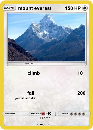 Pokemon mount everest