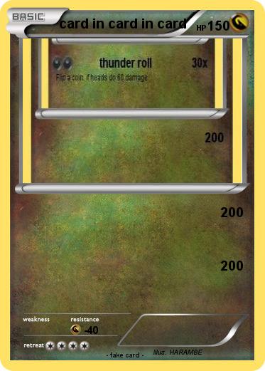 Pokemon card in card in card